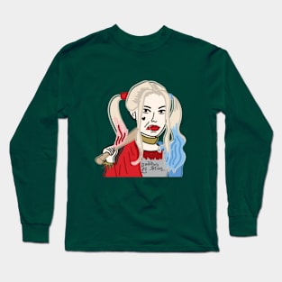 Joker Girl in Weirdtual Reality Long Sleeve T-Shirt